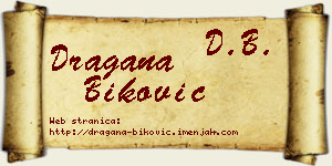 Dragana Biković vizit kartica